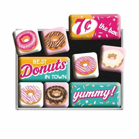 Set di 9 magneti Donuts, 9x2x7 cm - 2