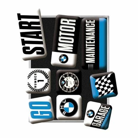 Set di 9 magneti BMW - Motor, 9x2x7 cm - 2