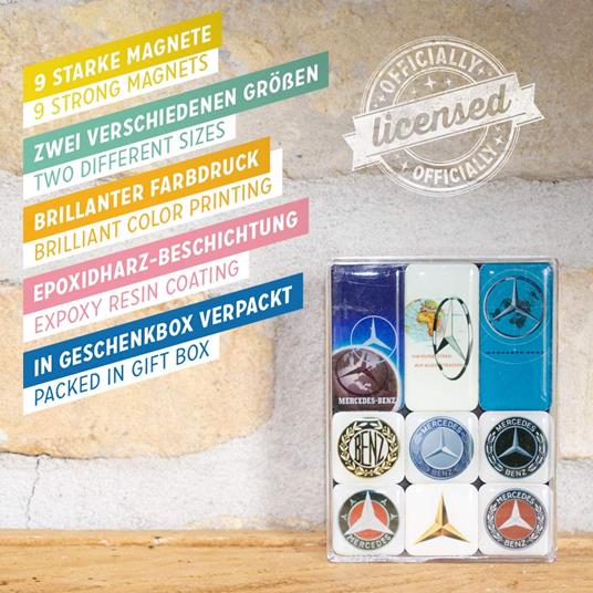 Set di 9 magneti Magnet Set Mercedes-Benz - Logo Evolution - 4