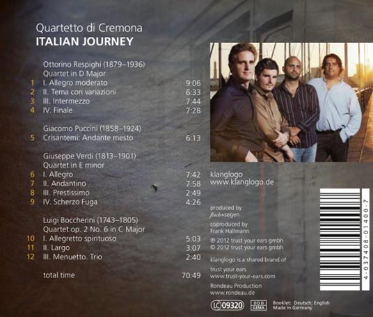 Italian Journey - Quartetto in Mi Minore - CD Audio di Giuseppe Verdi - 2