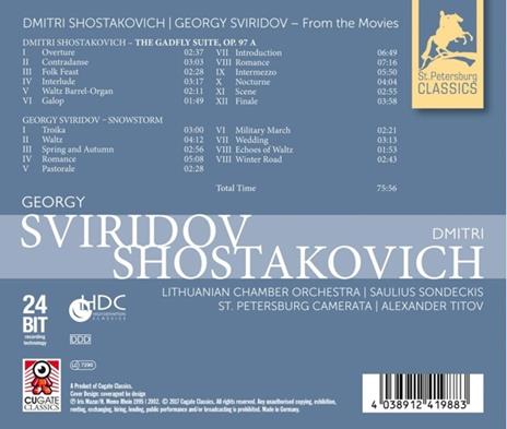 Saulius Sondeckis - Alexander Titov - From The Movies - CD Audio - 2