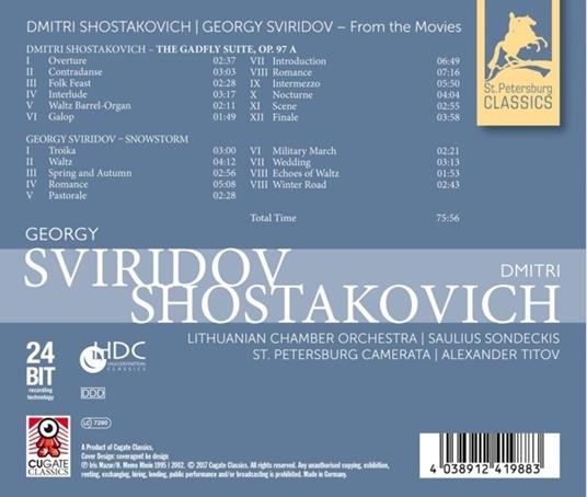 Saulius Sondeckis - Alexander Titov - From The Movies - CD Audio - 3