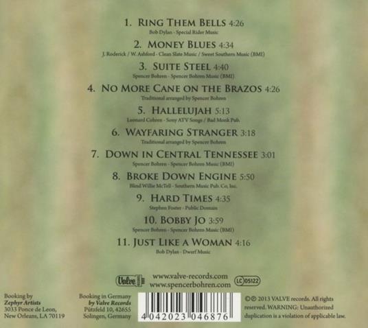 Tempered Steel - CD Audio di Spencer Bohren - 2