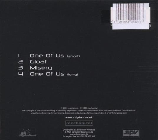 One of us - CD Audio di Sulpher - 2