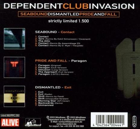 Dependent Club Invasion Vol.1 - CD Audio - 2