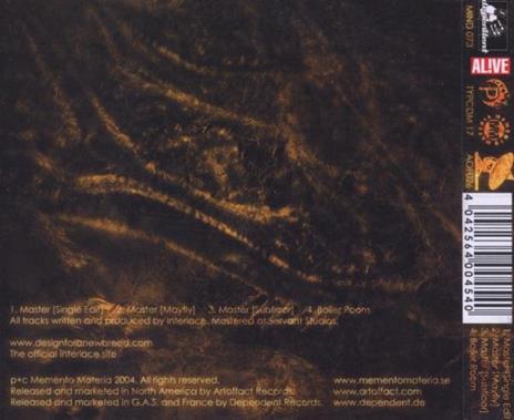 Master - CD Audio Singolo di Interlace - 2