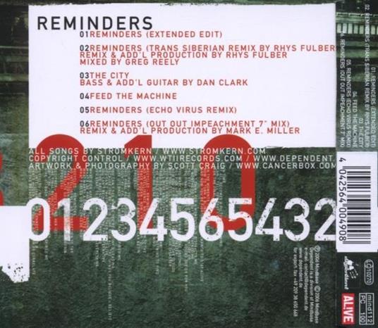 Reminders - CD Audio Singolo di Stromkern - 2