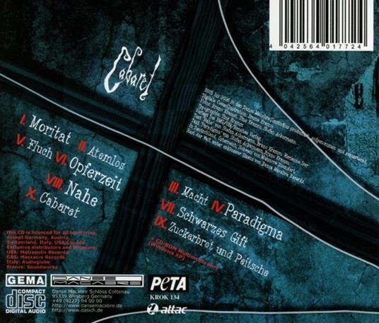 Cabaret - CD Audio di Das Ich - 2