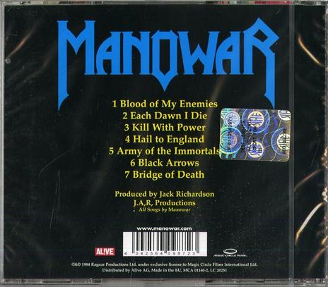 Hail to England - CD Audio di Manowar - 2