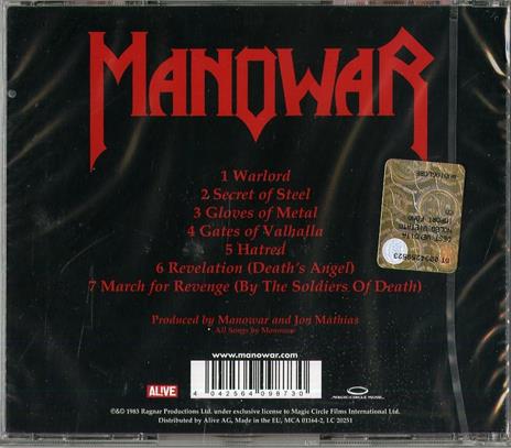 Into Glory Ride - CD Audio di Manowar - 2