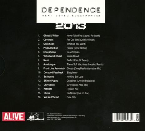 Dependence 2013 - CD Audio - 2