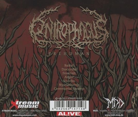 Prehuman - CD Audio di Onirophagus - 2