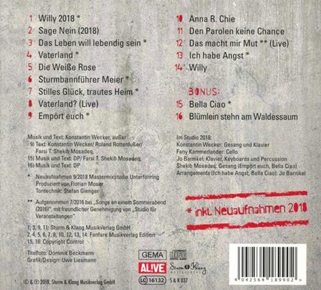 Sage Nein!.. - CD Audio di Konstantin Wecker - 2