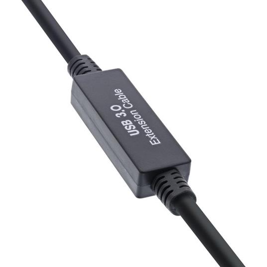 InLine® Cavo USB 2.0 A Maschio / A Femmina X2, Docking Con Base Magnetica 2m