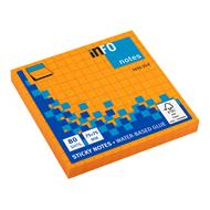 Foglietti Adesivi Arancio Fluo Quadr