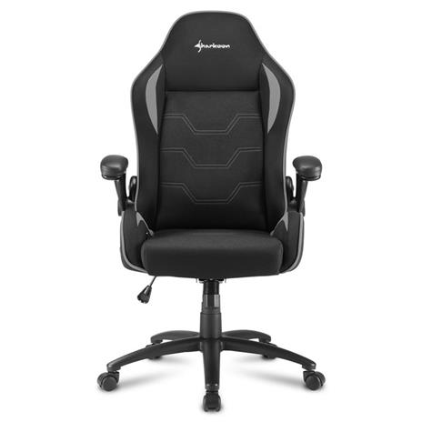 Sharkoon Elbrus 1 Sedia per gaming universale Seduta imbottita Nero, Grigio - 2