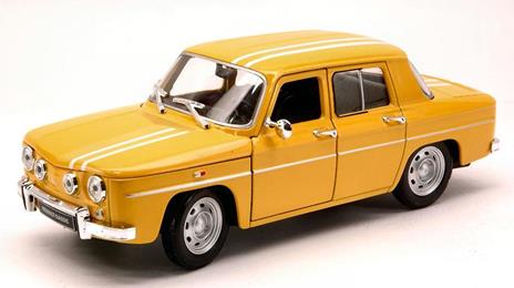 Renault R8 Gordini 1964 Yellow / White 1:24 Model We0324 - 2