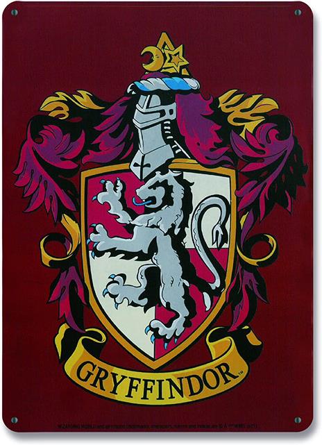 Harry Potter Tin Sign Grifondoro 15 X 21 Cm Logoshirt