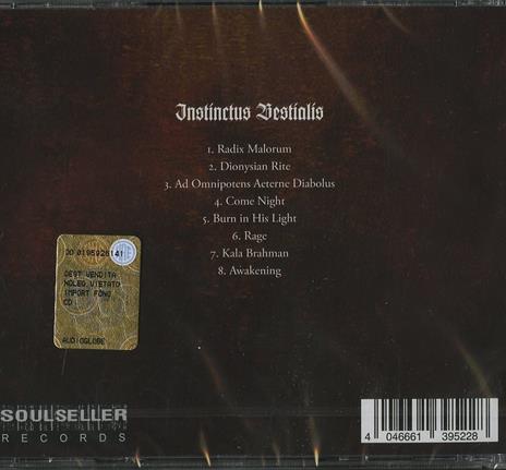Instinctus Bestialis - CD Audio di Gorgoroth - 2