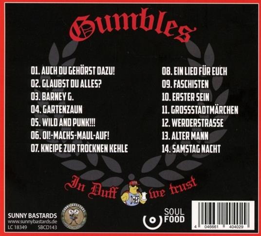 In Duff We Trust - CD Audio di Gumbles - 2
