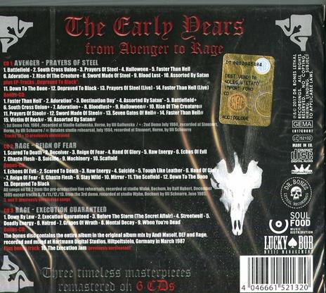 The Early Years - CD Audio di Rage - 2