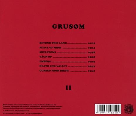 II - CD Audio di Grusom - 2