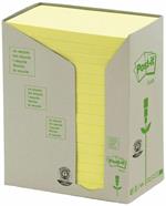 3M Post-it. Torre Da 16 Blocchetti Da 100 Foglietti Post-it In Carta Riciclata Colore Giallo 127x66mm