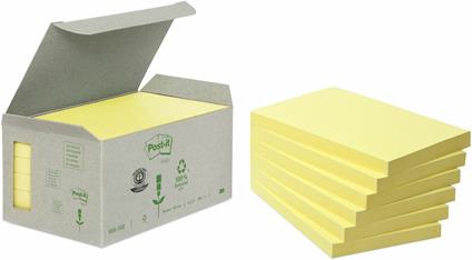 3M Post-it. Box da 6 Blocchetti di Foglietti Post-it Carta Riciclata