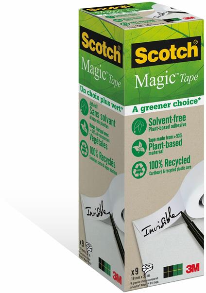 3M Post-it. Nastro Scotch Magic 900 Invisibile Permanente