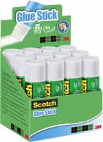 Colla stick Scotch bianca. Senza solventi. Lavabile con acqua. Confezione Risparmio 12 pezzi (21 grammi)