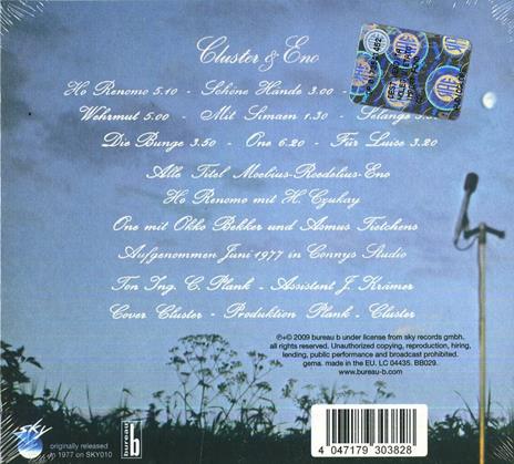 Cluster & Eno (Digipack) - CD Audio di Brian Eno,Cluster - 2