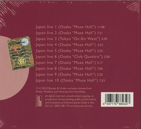 Japan Live - CD Audio di Cluster - 2