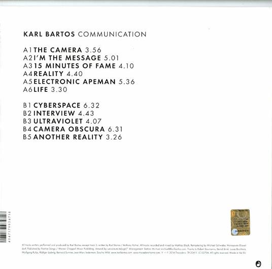 Communication - Vinile LP + CD Audio di Karl Bartos - 2