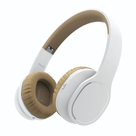 Hama Touch Cuffia Padiglione auricolare Beige, Bianco