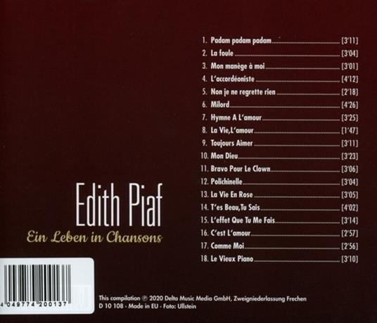 Ein Leben in Chansons - CD Audio di Edith Piaf - 2