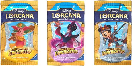 Disney Lorcana TCG: nelle Terre d'Inchiostro, Booster Pack, Bustina da 12 Carte Casuali, 8+ Anni Confezione 12 PZ