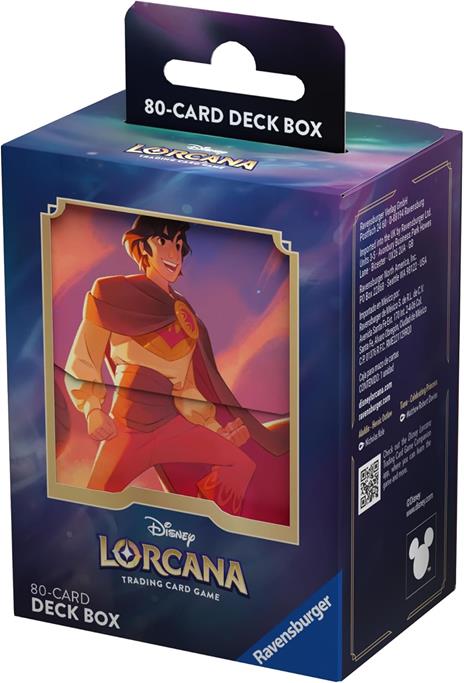 Ravensburger - Disney Lorcana TCG: Cieli Scintillanti, Aladdin Deck Box 80 Carte, Porta Mazzo di Carte da Gioco - 2