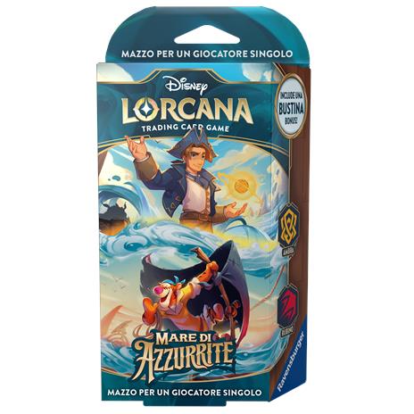 Disney Lorcana Mazzo Mare di Azzurrite Starter Deck Ambra/Rubino ITA