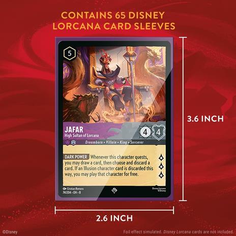 Disney Lorcana Sleeves A -Mickey Mouse  Wayward Sorcerer_Set 8 - 4