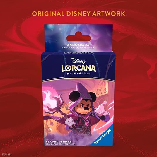 Disney Lorcana Sleeves A -Mickey Mouse  Wayward Sorcerer_Set 8 - 5