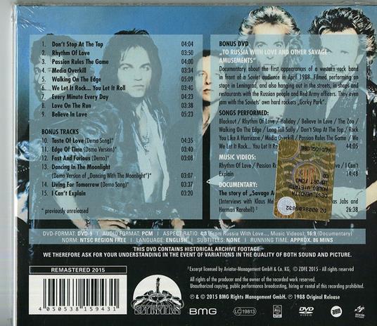 Savage Amusement (50th Anniversary Deluxe Edition) - CD Audio + DVD di Scorpions - 2