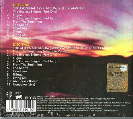 Trilogy - CD Audio di Keith Emerson,Carl Palmer,Greg Lake,Emerson Lake & Palmer - 2