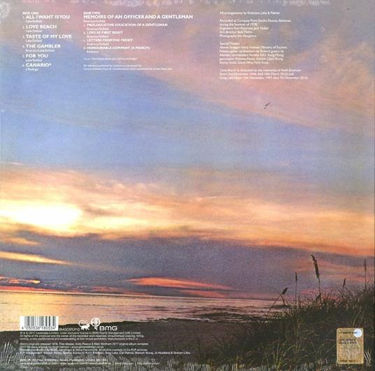 Love Beach - Vinile LP di Keith Emerson,Carl Palmer,Greg Lake,Emerson Lake & Palmer - 2