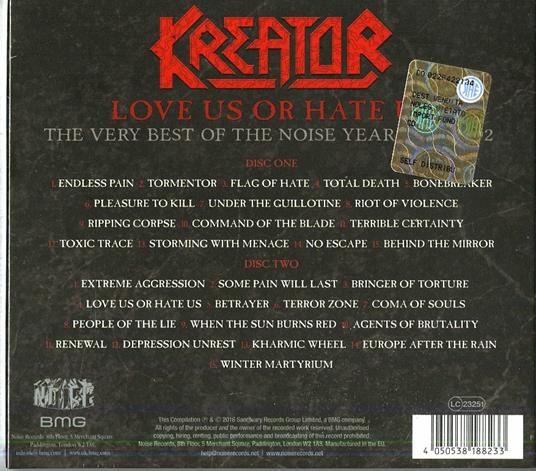 Love Us or Hate Us - CD Audio di Kreator - 2