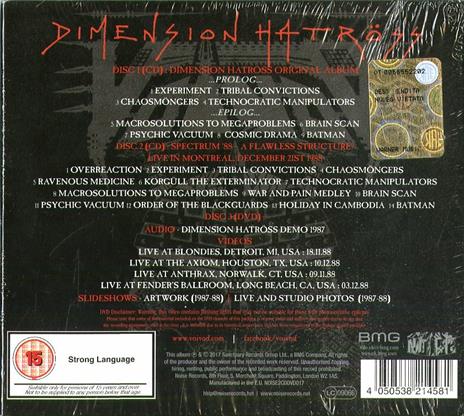 Dimension Hatröss - CD Audio + DVD di Voivod - 2
