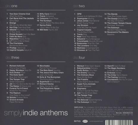 Simply Indie Anthems - CD Audio - 2