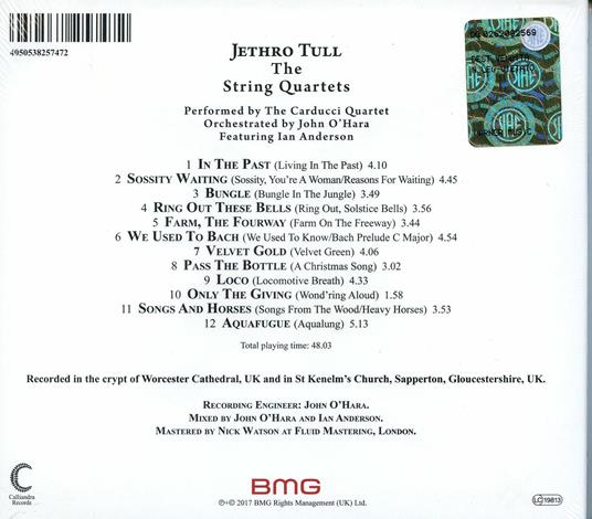 Jethro Tull. The String Quartets - CD Audio di Jethro Tull - 2
