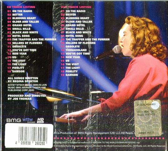 Live on Soundstage - CD Audio + DVD di Regina Spektor - 2