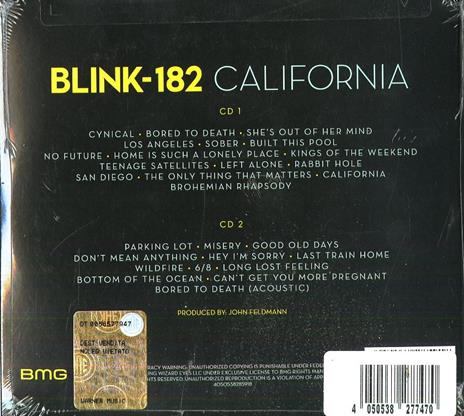 California (Deluxe Edition) - CD Audio di Blink 182 - 2
