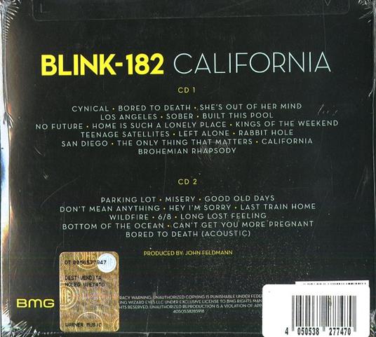 California (Deluxe Edition) - CD Audio di Blink 182 - 2